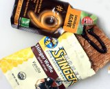 Honey Stinger Waffle and Chocolate #9 energy gel. © Cyclocross Magazine