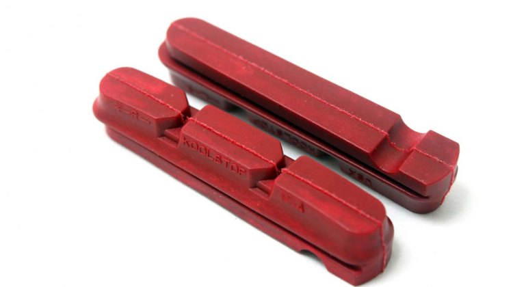 The Carbon Red compound pads are one great gift option from Kool Stop. ©Cyclocross Magazine