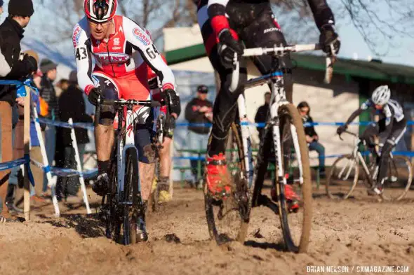 Justin Robinson in the sand pit.  ©Brian Nelson