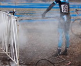 The bike wash saw a lot of use the first day of Nats. ©Brian Nelson