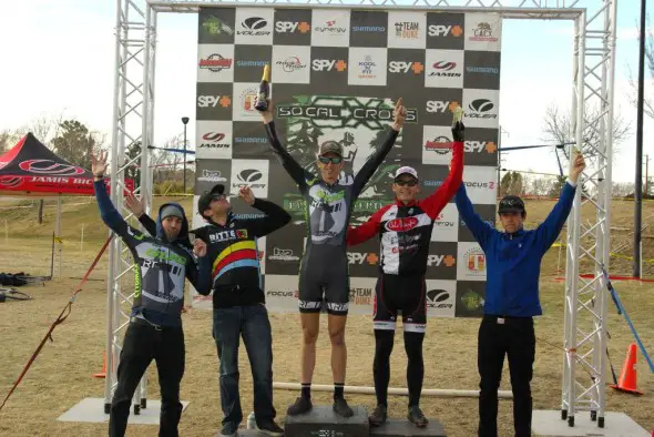 The podium at High Desert Cross.  Kenneth HIll