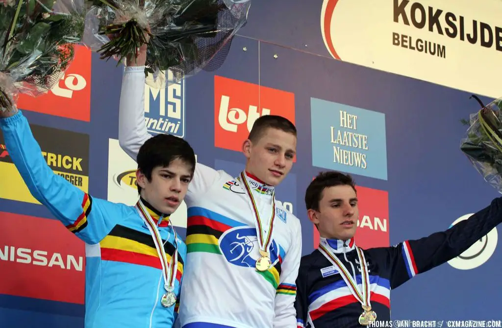 2012 Cyclocross World Championships. Junior Men's Podium. photo: Thomas Van Bracht