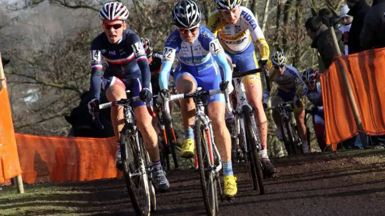 Katerina Nash and Caroline Mani lead a race. Bart Hazen