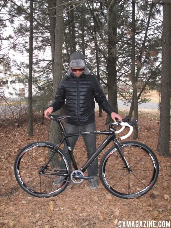 J.T. Fountain with his Raleigh RXC Pro.