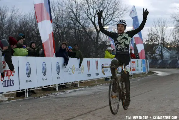 Aaron Bradford wins 2012 Singlepseed Cyclocross National Championships © Tim Westmore