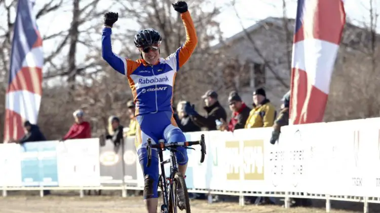 Katie Compton wins her eight title in a row at the 2012 Cyclocross National Championships in Madison, WI. © Cyclocross Magazine