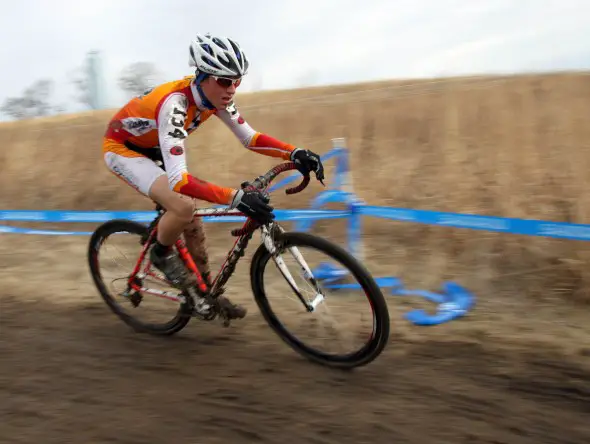 Gage Hecht took a commanding win in the Junior 13-14 men's race. © Cyclocross Magazine