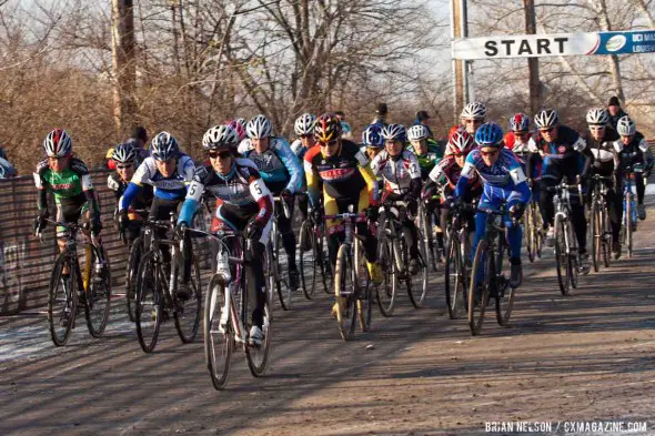 The women's 50-54 start.  ©Brian Nelson