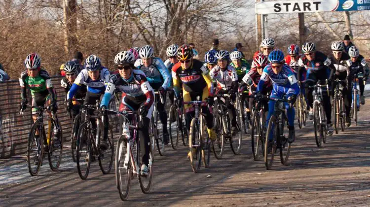 The women's 50-54 start. ©Brian Nelson