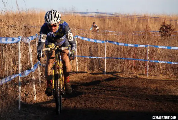 Paul Curley in control in the Masters 55-59 national championship. © Cyclocross Magazine