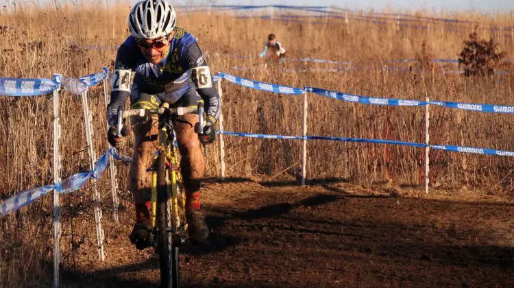 Paul Curley in control in the Masters 55-59 national championship. © Cyclocross Magazine