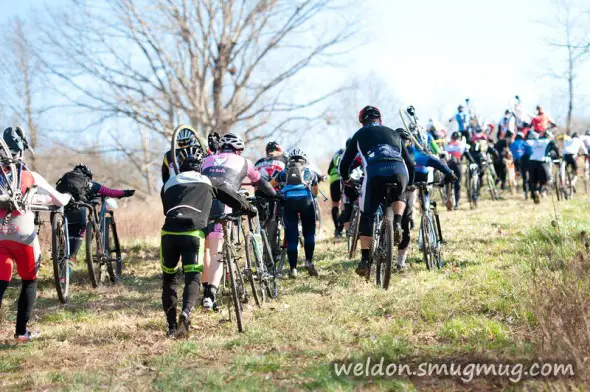 Heading up the run up with only 50 miles to go. Weldon Weaver