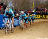 Rob Peeters leads the all-Belgian pack at 2012 Worlds. © Jonas Bruffaerts