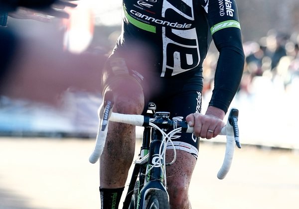 Tim Johnson is congratulated by fans along the finish line. ©Tim Westmore