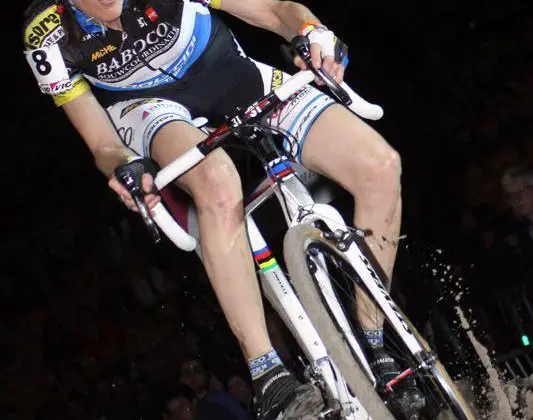 Indoor cyclcross racing. Bart Hazen