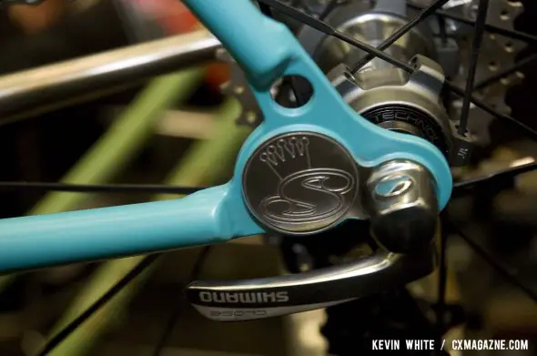 Sycip Bikes' custom rear dropouts on his NAHBS 2012 cyclocross show bike. ©Kevin White
