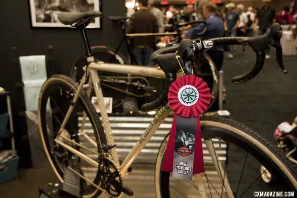 Six Eleven Bicycle Co.'s bike tied with Moots for the Best Cyclocross Bike at NAHBS 2012. ©Cyclocross Magazine
