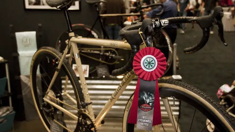 Six Eleven Bicycle Co.'s bike tied with Moots for the Best Cyclocross Bike at NAHBS 2012. ©Cyclocross Magazine