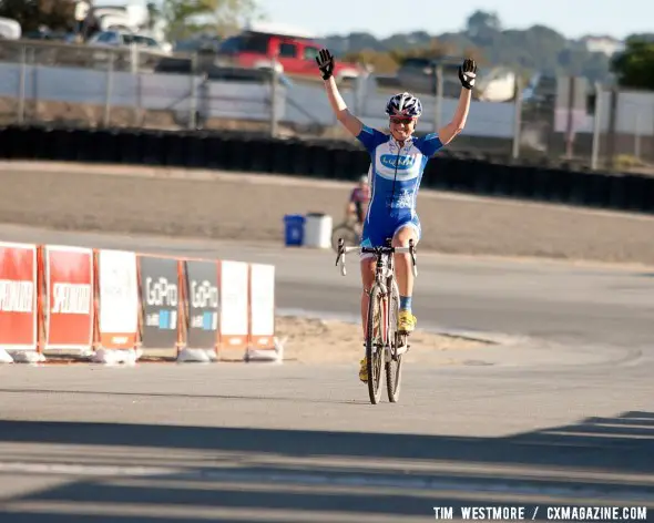 Georgia Gould (Luna) dropped her teammates Stetson Lee and Nash to win the Women's Cyclocross race at the 2012 Sea Otter Classic.