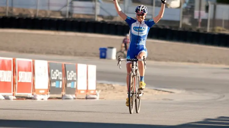 Georgia Gould (Luna) dropped her teammates Stetson Lee and Nash to win the Women's Cyclocross race at the 2012 Sea Otter Classic.