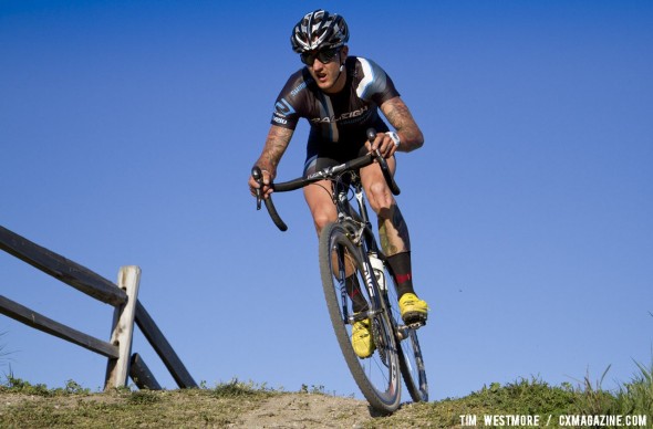 Ben Berden in control and on his way to the win at the 2012 Sea Otter Classic cyclocross race. ©Tim Westmore