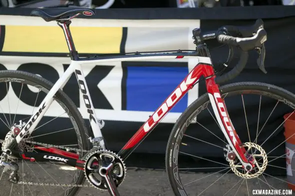 Look's new carbon disc brake-only X-85 cyclocross frameset is in production. As shown at Sea Otter 2012. ©Cyclocross Magazine