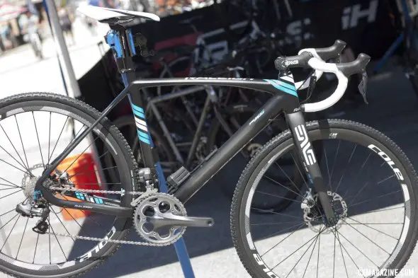 The new 2013 Raleigh RXC Pro Disc cyclocross bike with Ultegra Di2, Shimano CX75 disc brakes, and Cole carbon clincher wheels. ©Cyclocross Magazine The new 2013 Raleigh RXC Pro Disc cyclocross bike with Ultegra Di2, Shimano CX75 disc brakes, and Cole carbon clincher wheels. ©Cyclocross Magazine