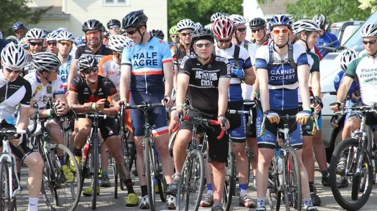 Ben Berden was looking chipper at the starting line. Amy Dykema