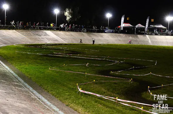 A look at the course at night. Andy Rogers