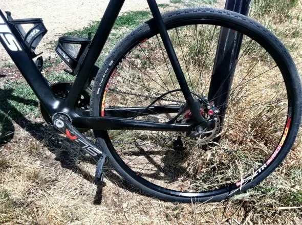 Tyler Wren's prototype carbon Jamis disc brake cyclocross bike. photo: courtesy