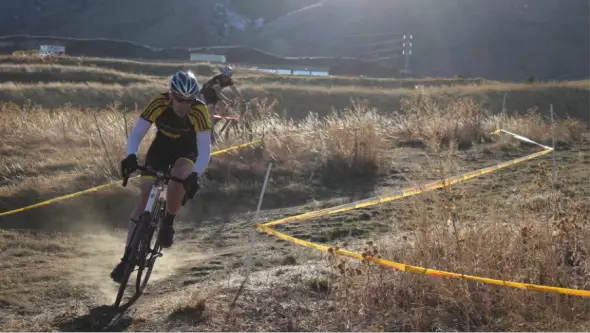 Off the back doesn’t mean out of the race. Photo courtesy of Josh Schwiesow