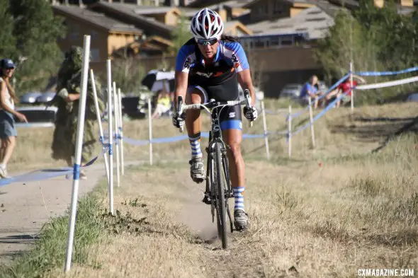 Duke in control at the 2012 Raleigh Midsummer Night Cyclocross Race. @Cyclocros