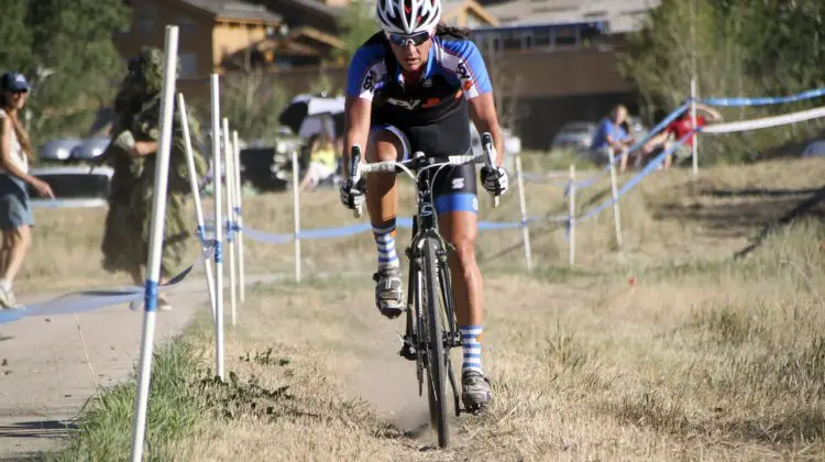 Duke in control at the 2012 Raleigh Midsummer Night Cyclocross Race. @Cyclocros