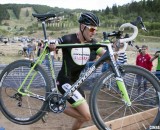 Ryan Trebon (Cannondale-Clement) won his first cx race on his Cannondale SuperX. 2012 Raleigh Midsummer Night Cyclocross Race. @Cyclocross Magazine