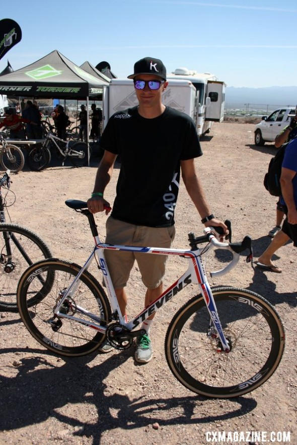 Brady Kappius looking stoked on the Super Prestige. Cyclocross Magazine
