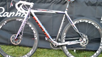 Jeremy Powers' prototype Focus Mares Disc cyclocross bike, with Avid BB7 SL brakes. ©Cyclocross Magazine