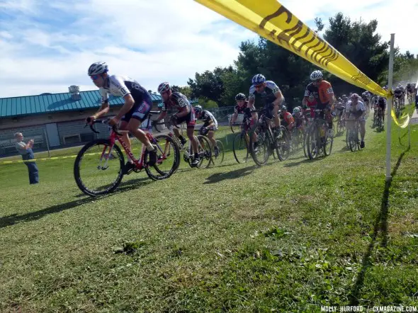 The start of the men's race at Nittany last weekend. Cyclocross Magazine