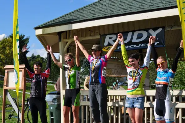 Sally Price crushed the field, but Cyclocross Magazine's Molly Hurford fought to keep a handle on third.