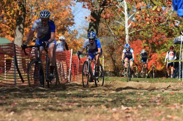 BioWheels-Reece Campbell racing teammates Bridget Donvovan Billiter and eventual 6th place Gerry Schulze Chase in the sand. © Kent Baumgadt