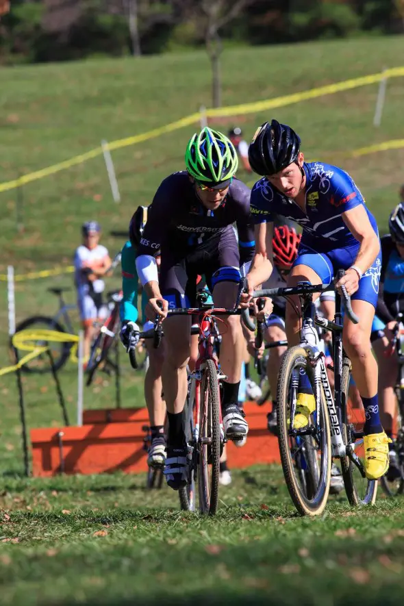 Erik Hamilton and Ryan Knapp duel for the lead © KentBaumgardt