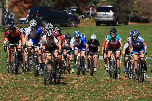 The elite women's start. © Kent Baumgardt