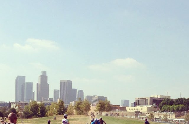 LA as the backdrop for DTLA Historic CX. Brian Co