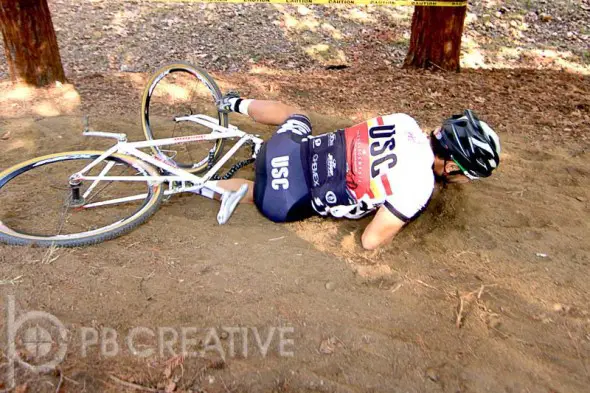 The technical creek area of the course was the undoing of quite a few riders. © Phil Beckman/PB Creative 