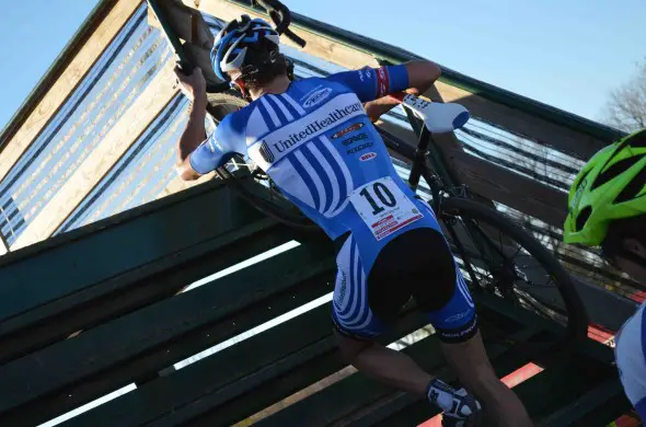 Danny Summerhill shows off his new team kit at the USGP in Louisville. © Cyclocross Magazine