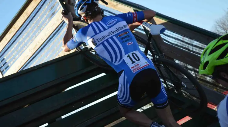 Danny Summerhill shows off his new team kit at the USGP in Louisville. © Cyclocross Magazine