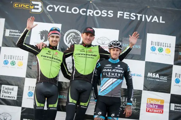 Elite men's podium. © VeloVivid