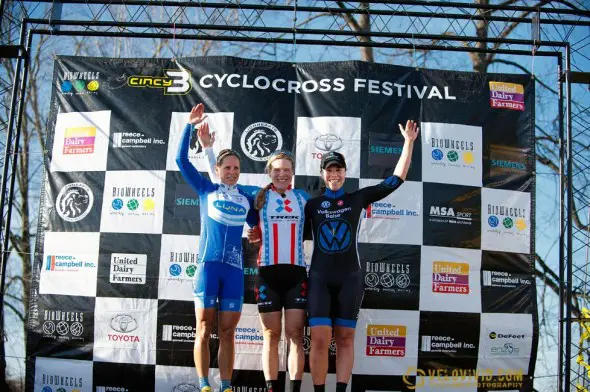 Elite women's podium © VeloVivid