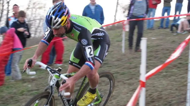 Johnson took a second win on Day 3 of Jingle Cross. © Elisabeth Reinkordt