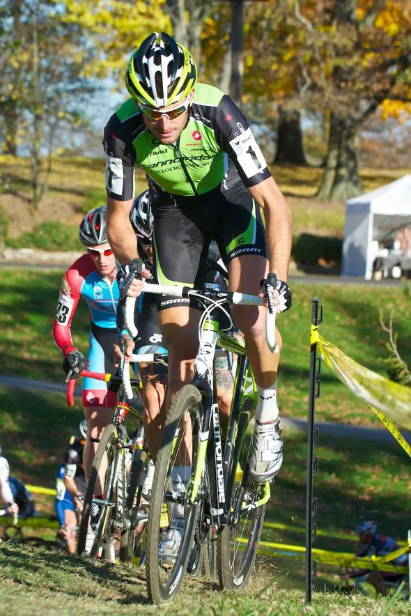 Trebon leads on lap 1 © Jeffrey Jacucyk