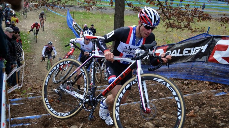 Jeremy Powers, here on Day 1, doubled up this weekend at Cycle-Smart International. © Cyclocross Magazine